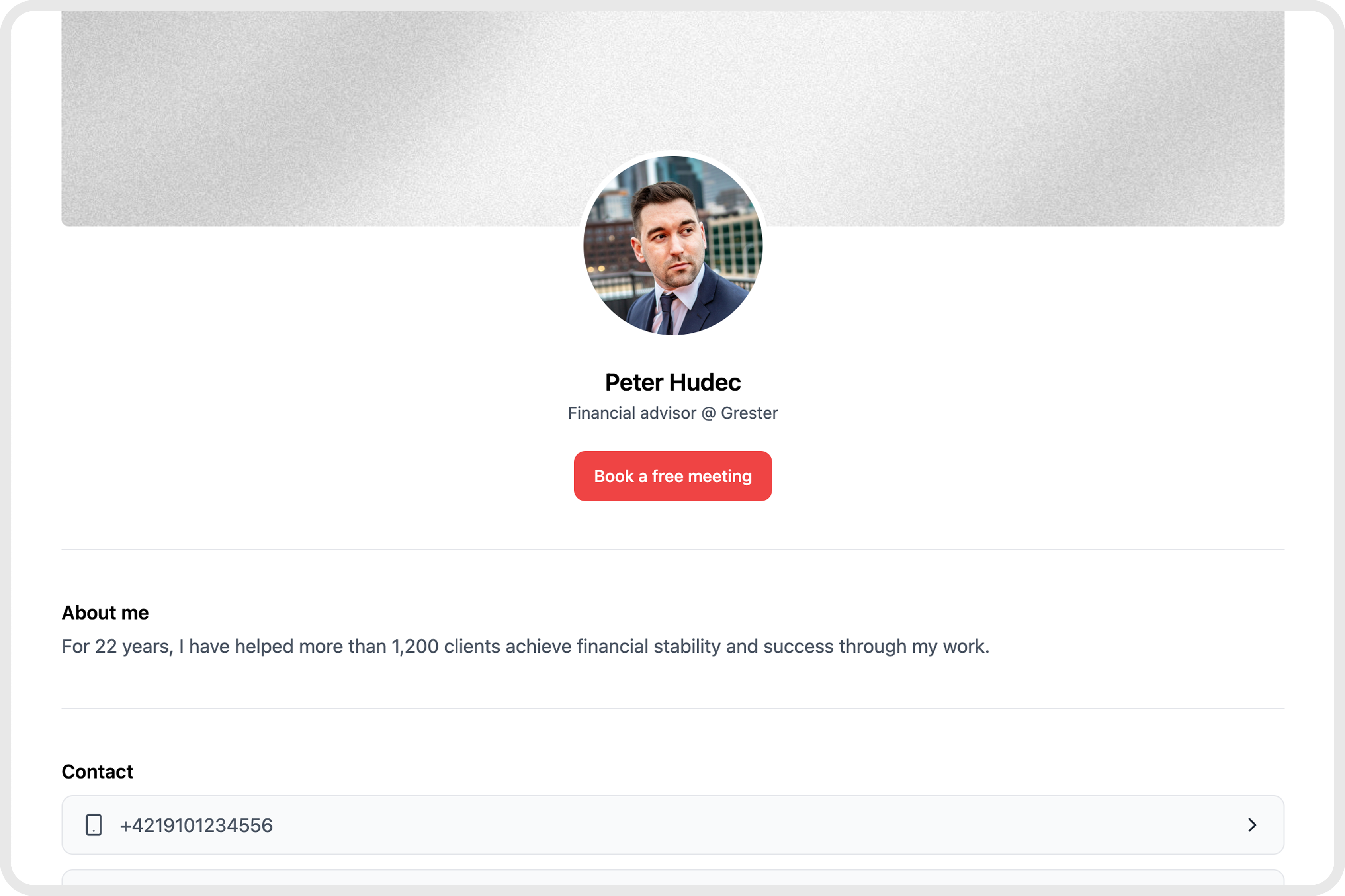 Desktop preview of GoSpotMe card