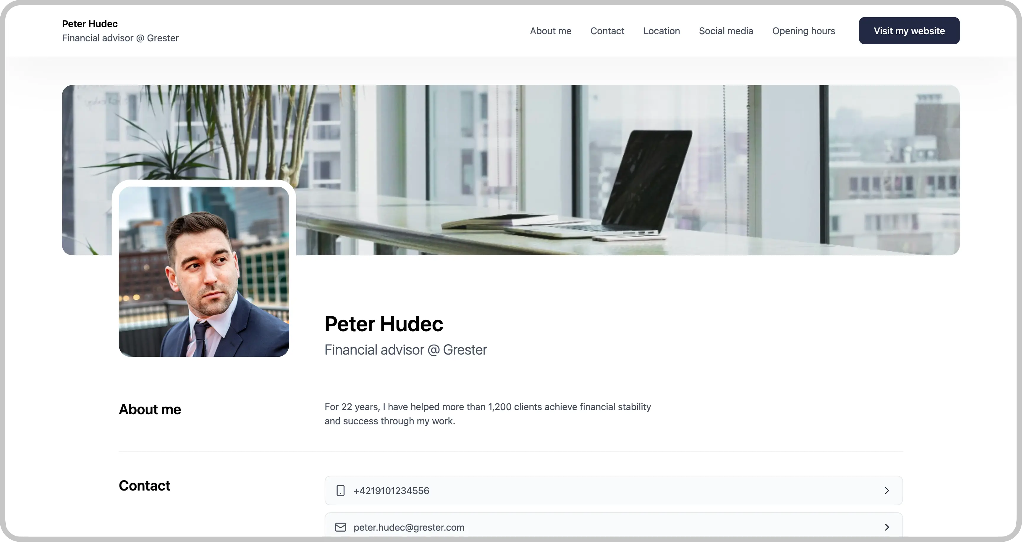 Desktop preview of GoSpotMe card