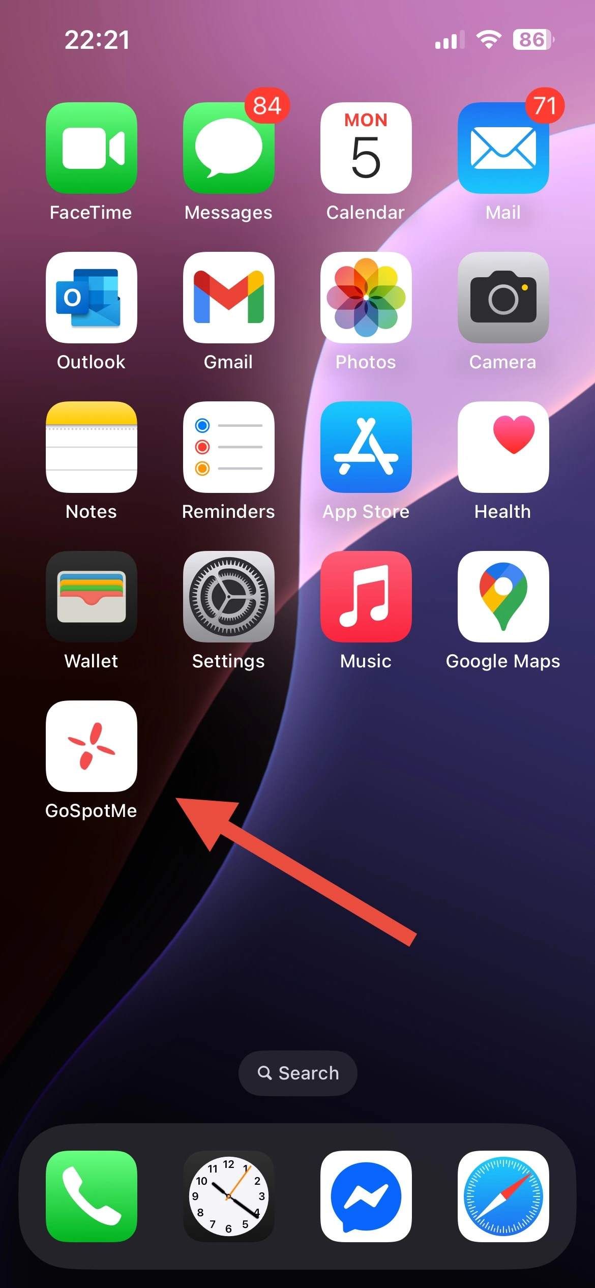 Open the app from home screen